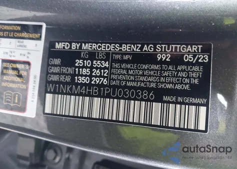 2023 Mercedes-Benz Glc 300 4Matic Suv from USA, damaged, VIN W1NKM4HB1PU030386